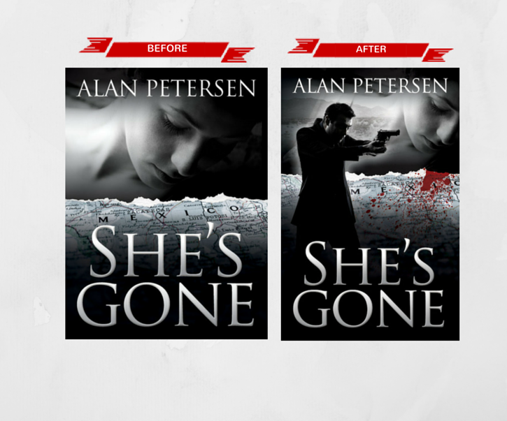 Book Cover Redesign for She's Gone